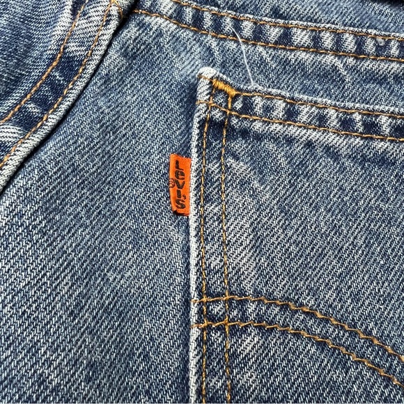 Vintage Levi’s Orange Tab Made In USA Cut-Off Shorts Size 12 - Picture 6 of 16